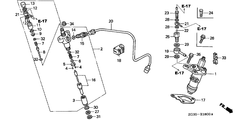 E-18 Форсунка топливная